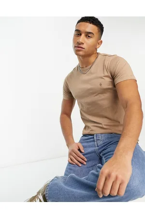 French Connection T-shirt girocollo color cammello