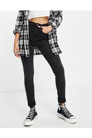 Pieces® Flex - Jeans skinny a vita alta scuro