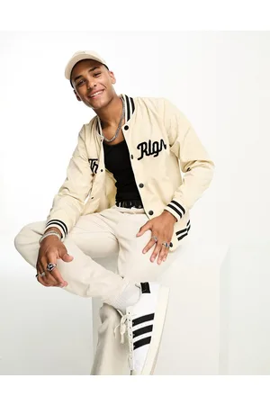 True Religion Giacca stile college color pietra