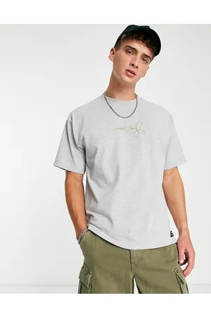 Dr Denim Dr. Denim - Trooper - T-shirt comoda grigia con stampa sul retro