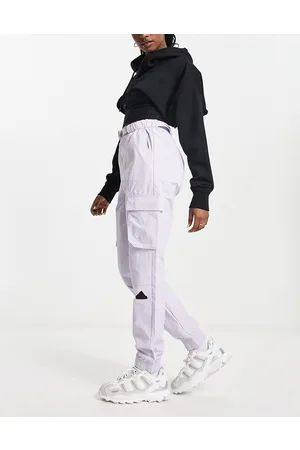 adidas Adidas Sportswear - Future Lounge - Pantaloni cargo grigi con logo gommato