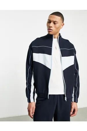 ASOS Giacca sportiva oversize color block in jersey in coordinato
