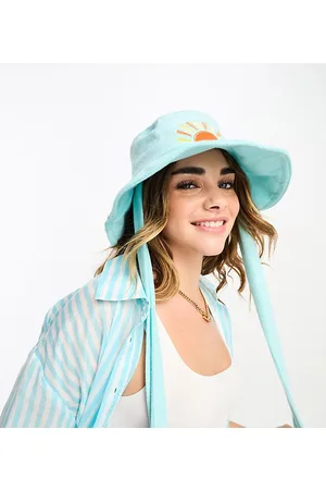 South Beach Cappello da pescatore in spugna acceso con laccetti