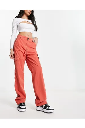 Sixth June Pantaloni cargo multitasche arancioni