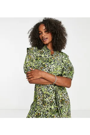 Topshop Vestito camicia corto con stampa mimetica