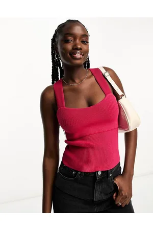 Abercrombie & Fitch Top scuro con incrocio sul retro