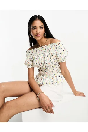 Whistles Top alla Bardot a fiori vivaci