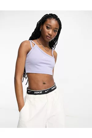 Nike Everyday Modern - Top asimmetrico indaco sfumato