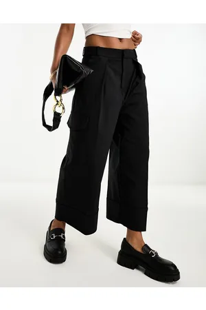 In wear InWear - Zella - Pantaloni neri cropped stile cargo