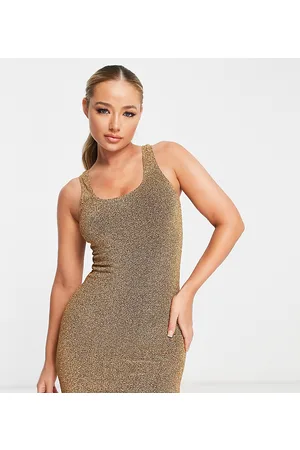 South Beach Vestito estivo da mare corto metallizzato