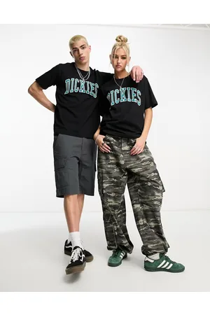 Dickies Aitkin - T-shirt nera con logo stile college