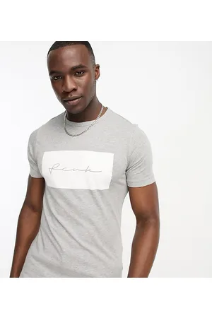 French Connection FCUK Tall - T-shirt chiaro con logo