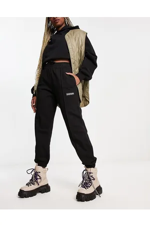 Napapijri Morgex - Joggers premium oversize neri con logo tono su tono
