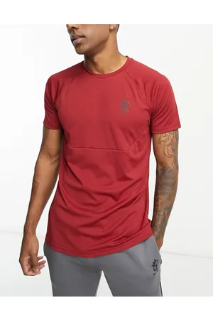 Gym King Fundamental - T-shirt rossa in poliestere leggero