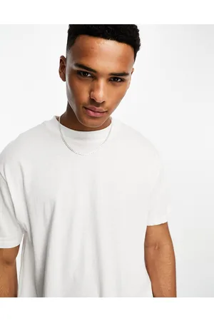 Brave Soul T-shirt oversize accollata bianca