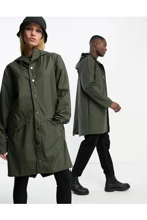 Rains 12020 - Giacca lunga impermeabile unisex