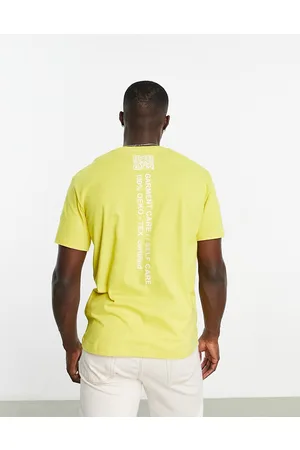 Champion Rochester Future - T-shirt gialla con stampa di globo sul retro