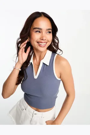 Hollister Canotta con colletto stile polo scuro