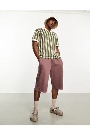 ASOS Polo comoda a righe verticali rétro