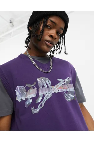 The Hundreds Cosmo - Canotta in maglia con stampa futuristica sul petto