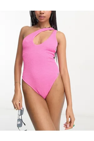 Free Society Costume da bagno monospalla seducente stropicciato