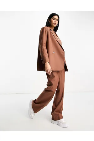 AllSaints Corin Miro - Pantaloni da abito color ruggine in coordinato