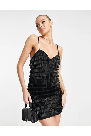 Miss Selfridge Vestito corto premium decorato con nappe