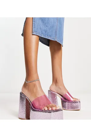Daisy Street Esclusiva Tammy Girl - Sandali con tacco e plateau metallizzato