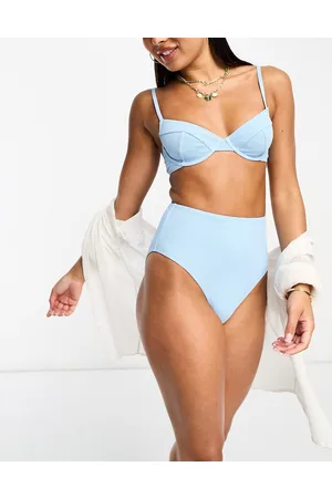 Playful Promises Top bikini testurizzato pallido con ferretto
