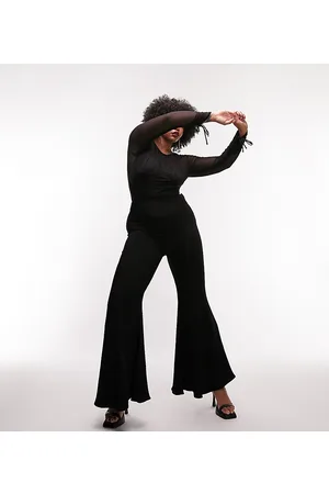 Topshop CURVE EDIZIONE LIMITATA - Pantaloni a zampa neri