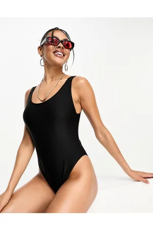 Calvin Klein Intense Power - Costume da bagno a coste con scollo sul retro