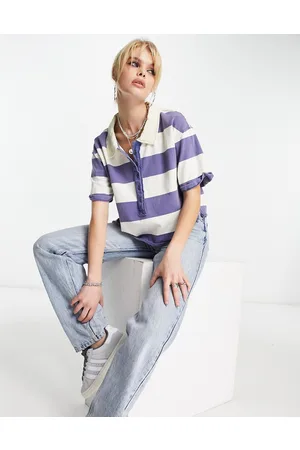 Free People Polo slavato a righe