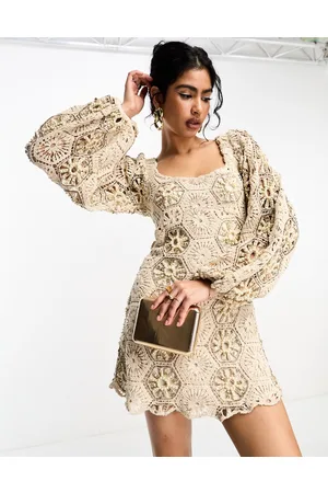 ASOS Vestito corto milkmaid all