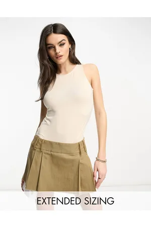 VERO MODA X Joann Van Den Herik - Body senza maniche color pietra