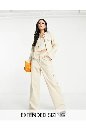 VERO MODA X Joann Van Den Herik - Pantaloni cargo color pietra in coordinato