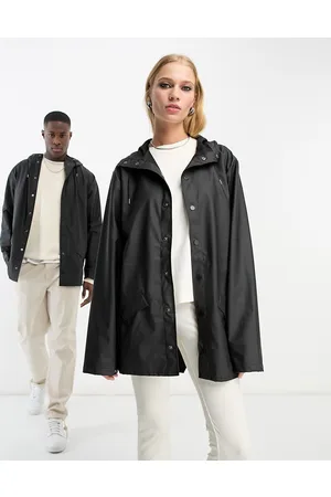 Rains 12010 - Giacca impermeabile unisex corta color nero
