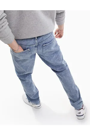 ASOS Original - Jeans in denim lavaggio chiaro con cimosa