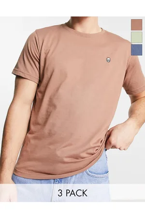 Bolongaro Confezione da 3 T-shirt da casa , verde e marrone