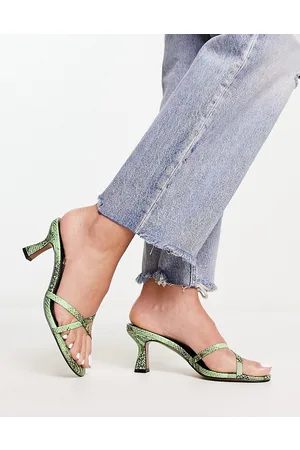 ASOS Hania - Sabot minimal con tacco medio pitonato