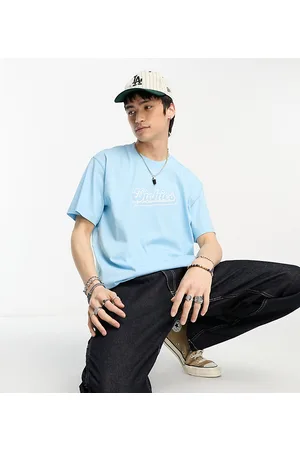 Dickies T-shirt azzurro cielo con logo stile college - In esclusiva per ASOS