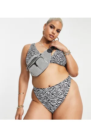 South Beach Esclusiva - Mix & Match - Slip bikini sgambati a vita alta zebrati