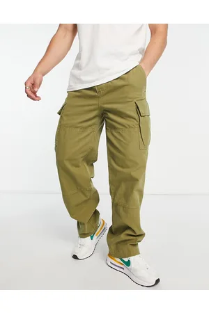 Weekday Joshua - Pantaloni cargo ampi kaki