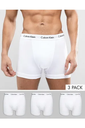 Calvin Klein Cotton Stretch - Confezione da 3 boxer aderenti bianchi