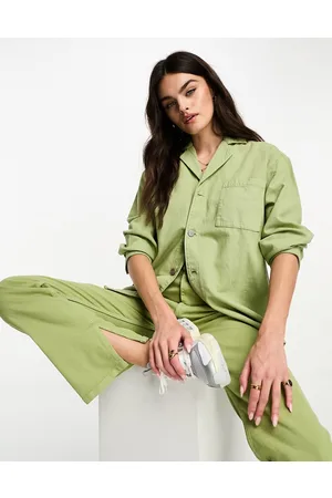 Wåven Camicia oversize in denim salvia