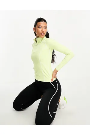Gym King Motivate - Top a maniche lunghe acceso con zip corta e profili