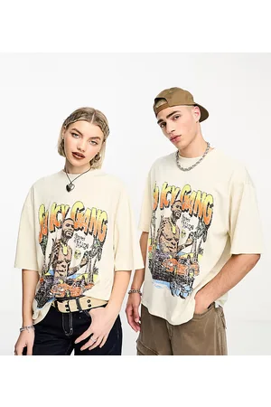 COLLUSION Unisex - T-shirt sporco con stampa Gucci Mane su licenza