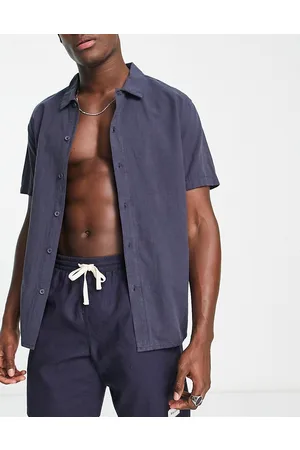 Rhythm Camicia da mare a maniche corte in lino in coordinato