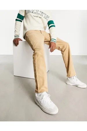Lee West - Jeans comodi in velluto a coste color sabbia
