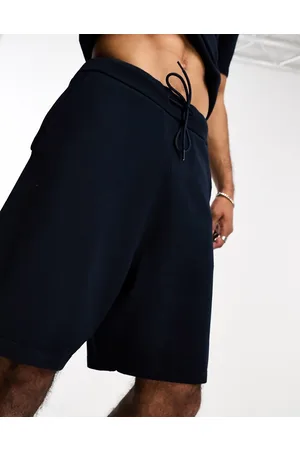 SELECTED Pantaloncini in maglia con coulisse in vita in coordinato