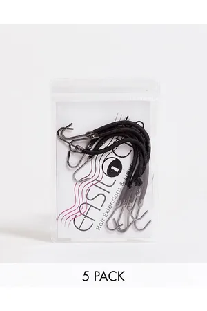 Easilocks Confezione da 5 elastici per capelli a corda neri